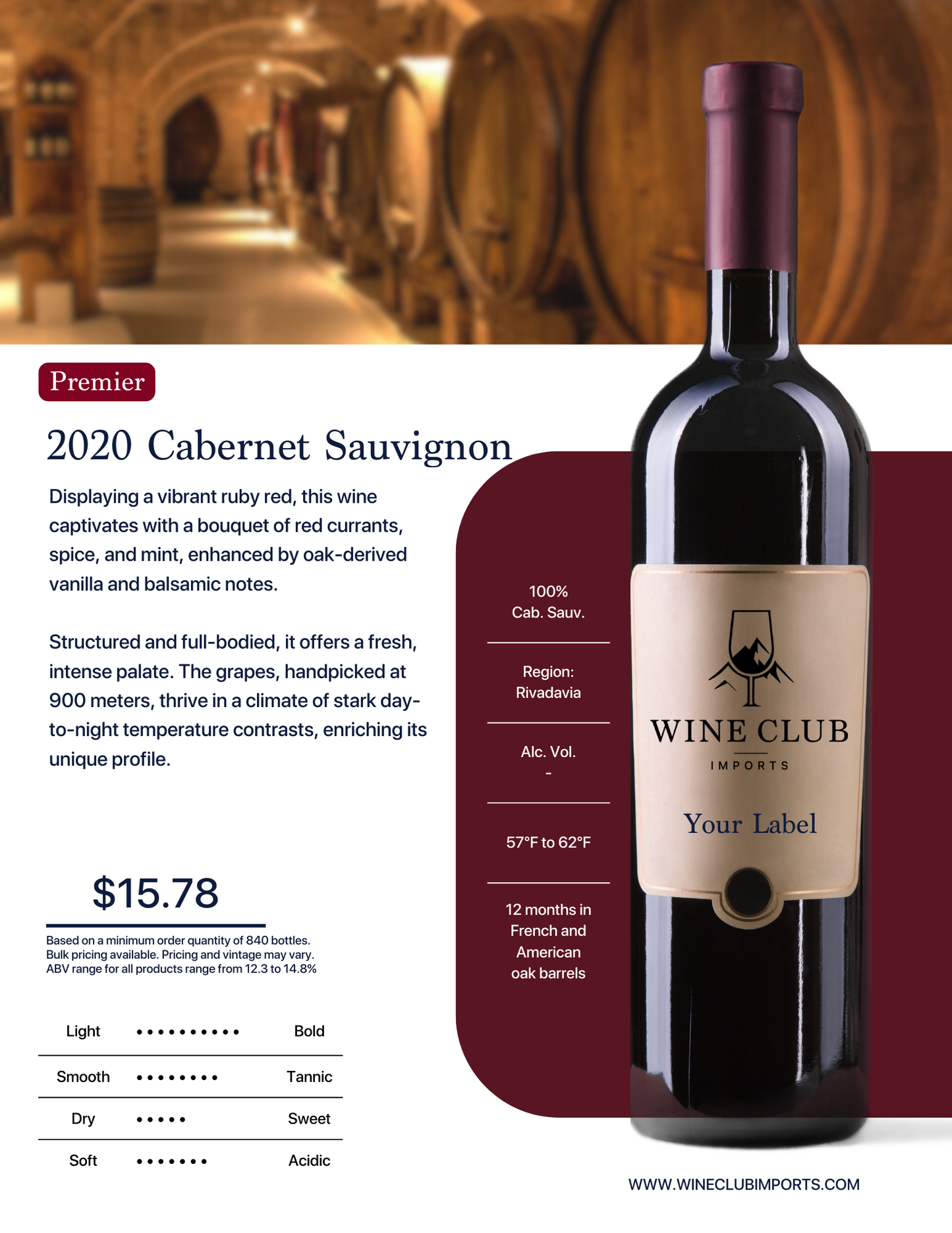 Cabernet Sauvignon - Premier - Rivadavia